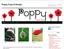 Tablet Screenshot of poppycopyanddesign.com